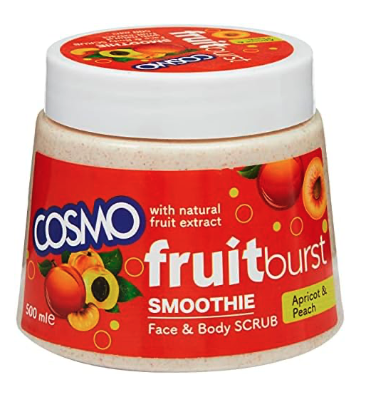 مقشر الوجه والجسم بالخوخ و المشمش من كوزمو